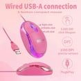 thumbnail image 3 of RHEA- Pink Mouse,Computer Mouse,With 1.5M Usb Cable - Compatible With, 3 of 6