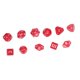 thumbnail image 4 of 15pcs Complete Polyhedral Dice Set Acrylic D3 to D100 Spherical Role Play Game Dice Set Party Supplies Red, 4 of 4