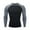 Mens Shirts Gray, variant on Gym T Shirts for Men Long Sleeve Quick-Drying T-Shirts Mens Stretchy Slim-Fit Color-Block Pullover Crewneck Athletic Workout Swim Shirt Tops