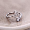 thumbnail image 4 of XZNGL Fashionable And Simple Opening 26 Letters With Diamond Ring Ladies Jewelry, 4 of 9