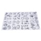 thumbnail image 4 of Kit de hojas de plástico termorretráctil, fácil de usar, material BOPS, varios patrones, multiusos para decoraciones para manualidades, llaveros (serie Plant JS-86 (8 piezas/paquete), 4 of 14