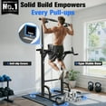 thumbnail image 2 of Sportsroyals Pull Up Bar Dip Station Power Tower Assistive Trainer Multi-Function Home Gym Strength Training Fitness Equipment 450LBS, 2 of 9