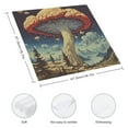 thumbnail image 3 of Heduofu Mushroom Cloth Napkins Dinner Napkins Washable Reusable Polyester Table Napkins for Parties, Weddings and Dinners 6 PCS, 3 of 7