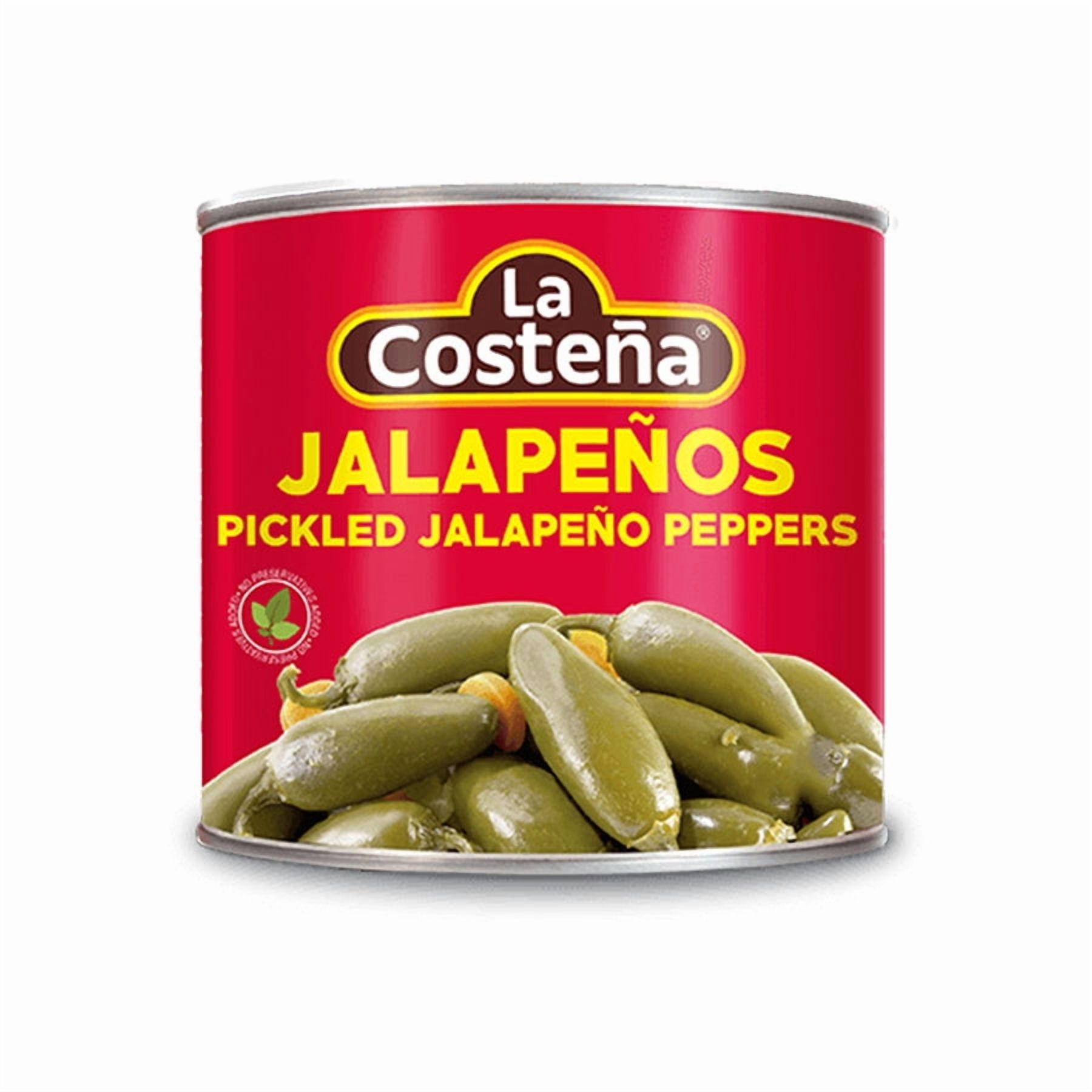 Pack of 12, La Costena Pickled Whole Jalapeño Peppers, 12 oz