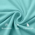 thumbnail image 5 of MOSHU Color Block T Shirts for Women V Neck Long Sleeve Womens Shirts Loose Fall Tops with Pocket, 5 of 10