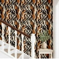thumbnail image 3 of S4Sassy Animal Print Wallpaper - Removable Walls Covering, 25" x 60" Self-Adhesive Vinyl Wall Paper, Decorative Wallwrap, Easy DIY Walls Covering For Bedroom, Living Room, Living Spaces - Brown, 3 of 9