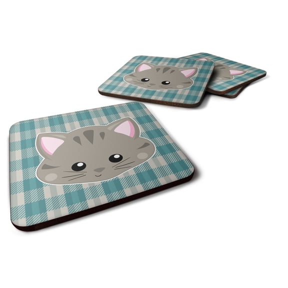 Kitten Face  Foam Coaster Set of 4