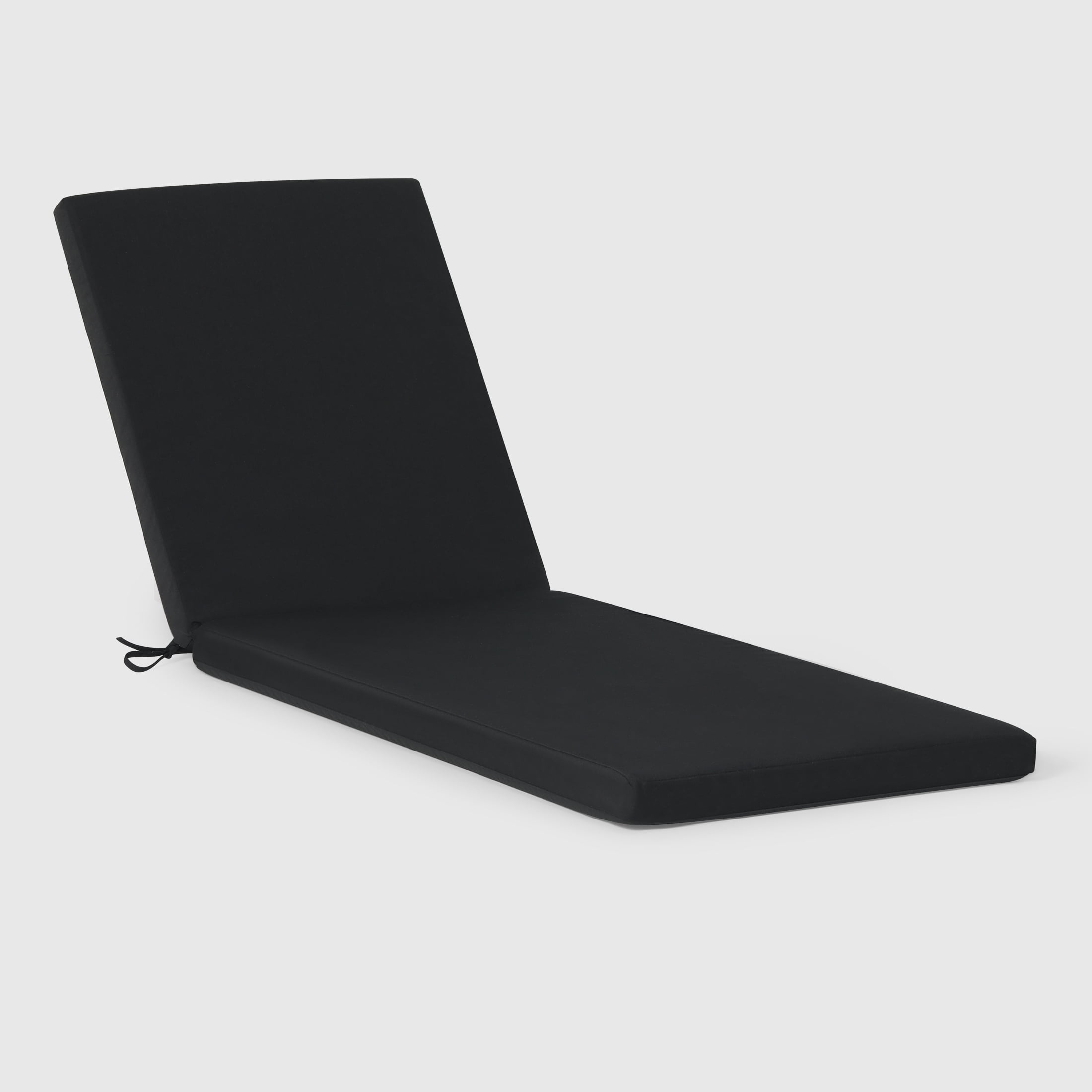 WestinTrends Solace Outdoor Chaise Lounge Chair Cushions Set of 2, 78" x 23", Black
