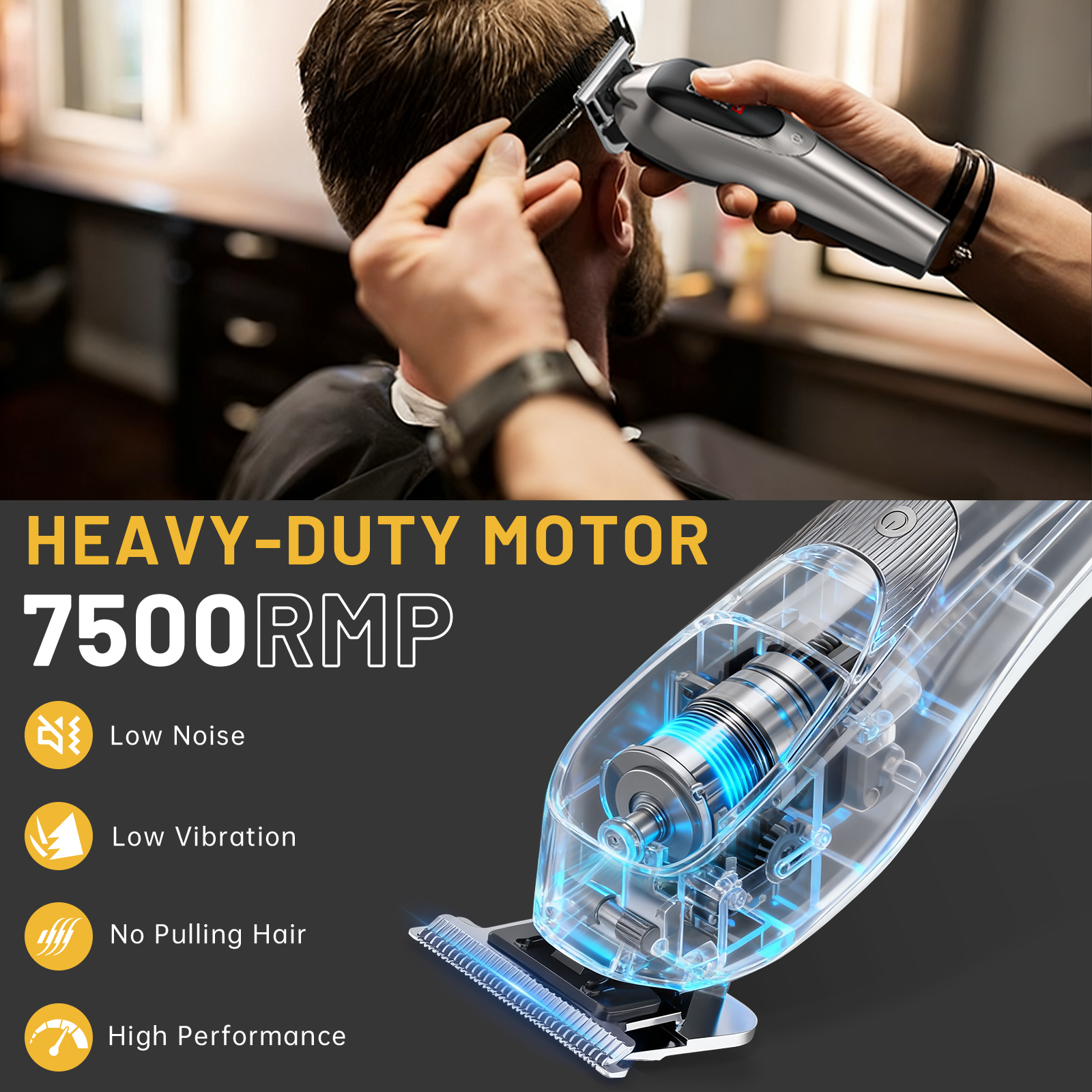 Cshidworld Professional Hair Clippers Cordless Kit photo 2