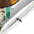 thumbnail image 4 of HAHDAXIA Leopard Print Sunflower Heart Bedding Solid Comforter Set for All Seasons,3 Pieces(1 Comforter+2 Pillowcases),Soft Microfiber Bedding Set Full(79"x90"), 4 of 7