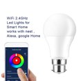 thumbnail image 4 of Smart LED Bulb Intelligent WiFi Light Bulb RGB+W Dimmable Light Bulb Dimmable Light Smartphone App/Voice Control - B22, 4 of 9