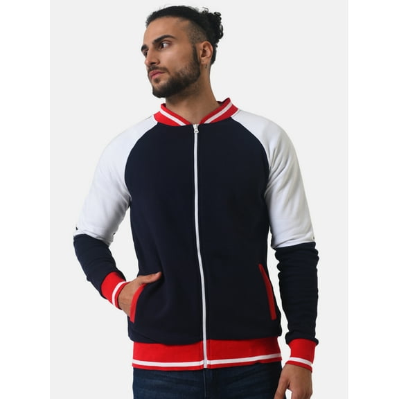 Men Full Sleeve Stylish Casual Windcheater Varsity Jacket