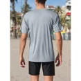 thumbnail image 6 of ANFERRY Men Swim Shirts Color Block UPF50+ Sun Protection Rash Guard Quick Dry Stretchy Swim Top, 6 of 11