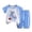 Blue, variant on Splozh Pajamas for Toddler Boys 1-10 Years Cute Printed Summer Cotton Short Sleeved Set for Boys Baby Summer Set,Light Blue,7-8 Years