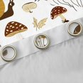 thumbnail image 4 of jejeloiu Kawaii Snail Turtle Blackout Curtains Set of 2 (52x84 Each),Rustic Mushroom Fuflower Window Curtains,White Brown Curtains and Drapes For Girls Kids,Super Cozy Room Decor, 4 of 6