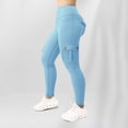 thumbnail image 6 of Women's Yoga Wide Waistband Pants - Multiple Pockets, Nylon/Spandex, Active/Casual, XS-XL, 6 of 8