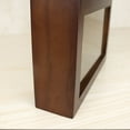thumbnail image 5 of ITIGOITIE Rectangular Log Pendulum Wall Clock, Modern Minimalism, Dark Brown, 5 of 6