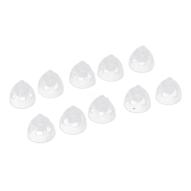 Dômes de Remplacement, 10 Pcs Dômes d'Aide Sonore de Remplacement Dômes Ouverts Ensemble de Bouchons d'Oreilles d'Aide Auditive Transparence Couche Unique Silicone Réutilisable Dômes Ouverts Ventilés