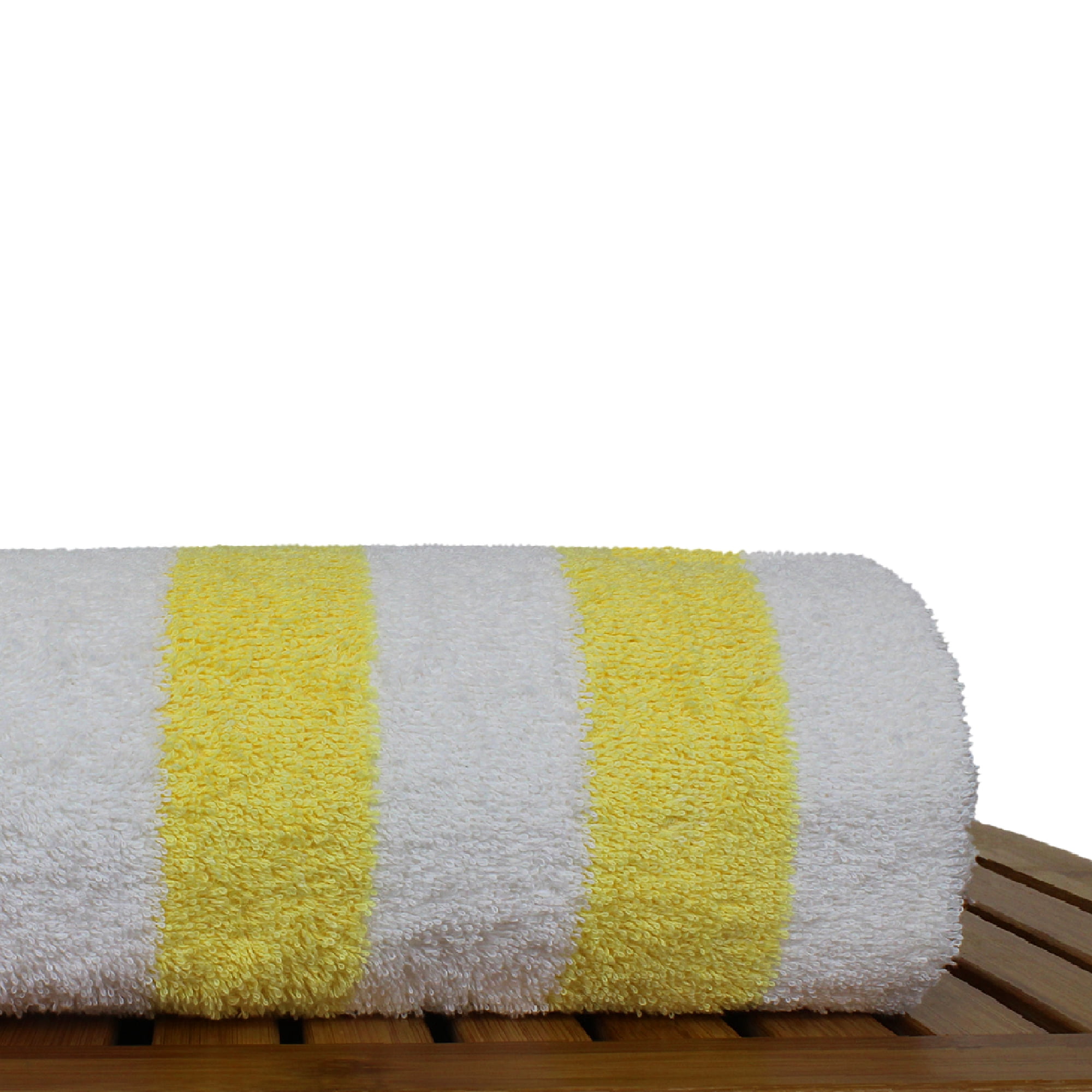 Luxury Hotel & Spa Towel 100% Cotton Pool Resort Beach Towels - Cabana - Yellow - Set of 4