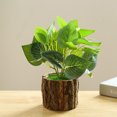 thumbnail image 2 of Fake Plant Plant Realistic: Wooden Pot Artificial Plant Desktop Plant Decoration, 2 of 2