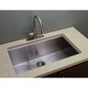 Zero Radius Undercounter Stainless-Steel 29-1/2 in. x 16-1/2 in. Single Bowl Kitchen Sink in Satin
