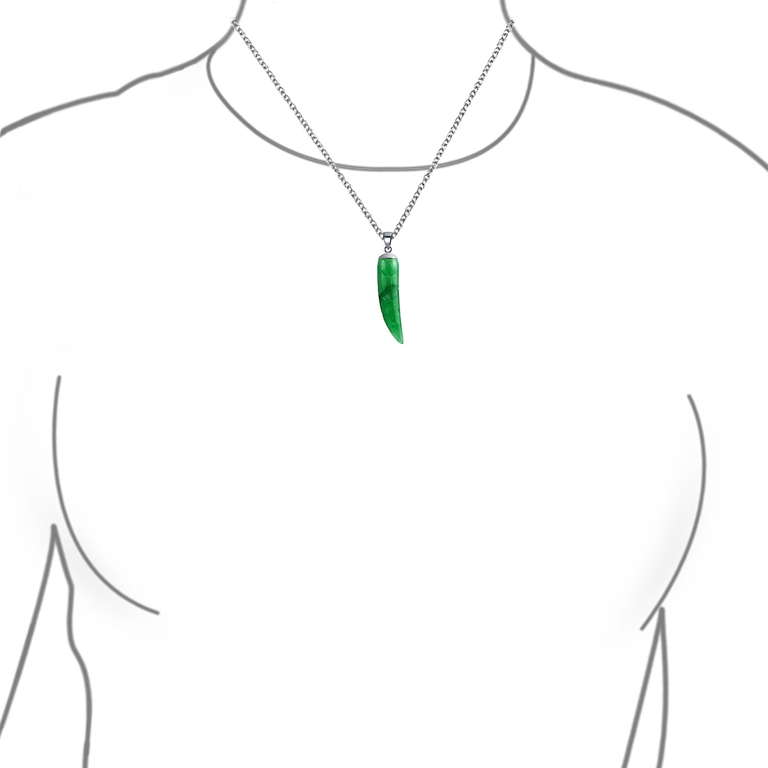 Jade tooth pendant best sale