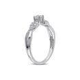 thumbnail image 2 of 1/4 Carat (Ctw) Lab-Created White Sapphire Infinity Ring with Diamonds in Sterling Silver for Women, 2 of 5