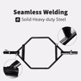 WEILAI Black Hex Bar Solid Steel Sleeve 1000lbs Weight Capacity Trap