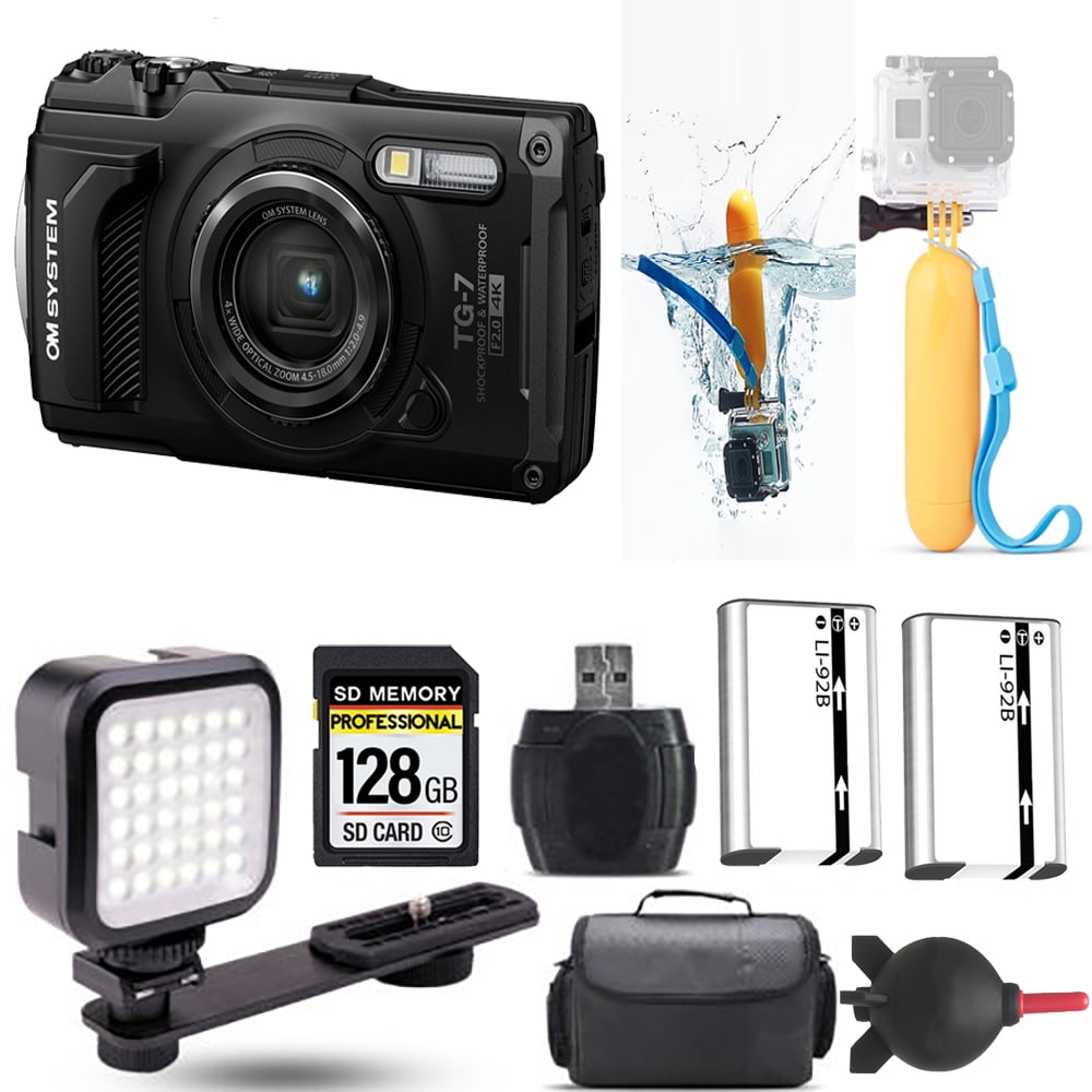 【新品未開封】 OM SYSTEM TG-7 ブラック Olympus OM SYSTEM Tough TG-7 Digital Camera (Black) + Floating
