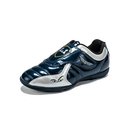 

Colisha Boys Athletic Shoe Training Soccer Cleats Firm Ground Football Shoes Outdoor Comfort Trainers Sport Blue 5.5Y