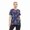 NAVY, variant on HEAL+WEAR Women's Printed V-Neck Scrub Top 4-Way Stretch Multi-Pocket,Clinical Scrub Nurse Clinical Suit.
