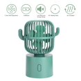 thumbnail image 2 of Ventilador de escritorio USB, 3 velocidades, portátil, ajustable, lindo cactus, ventilador de mesa de escritorio, carga de dos maneras, cabezal agitador gran angular, mini ventilador de refrigeración, 2 of 5