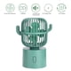 thumbnail image 2 of Ventilador de escritorio USB, 3 velocidades, portátil, ajustable, lindo cactus, ventilador de mesa de escritorio, carga de dos maneras, cabezal agitador gran angular, mini ventilador de refrigeración, 2 of 5