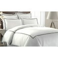 thumbnail image 2 of 600 Thread Count Cotton Rich 3 Piece Duvet Set With Double Marrowing - Celestial Blue, 2 of 6