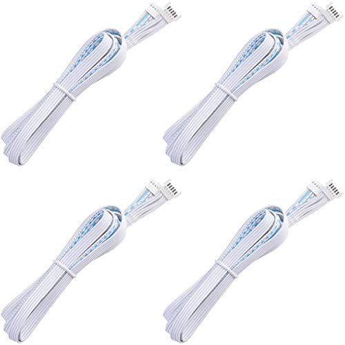 Extension Cables for RGBW RGBWW LED Under Cabinet Puck Lights, 5-pin Cord, 5ft, 4 Packs$$Tools & Hardware Other