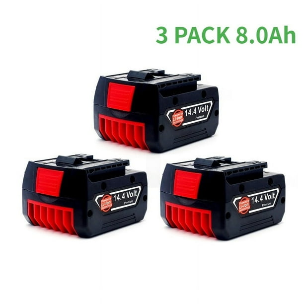 Batería Recargable para Herramienta Eléctrica Bos*ch 14.4V 6.0Ah para GBH GDR GSR DDS180 BAT614G (KC) Batería de Reemplazo Li-ion