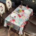 thumbnail image 3 of Pioneer Flower Floral Print Pattern Rectangle Tablecloth 60"x120",Waterproof Polyester Rectangle Table Cloth, Wipeable Spillproof Polyester Tablecloth for Dining, Camping, Indoor and Outdoor, 3 of 6