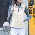 thumbnail image 4 of Ofreoo Women's Light Down Jacket Women's Large Size Slim Short Winter Portable Waistcoat Lnternal Pocket Zip Great Gifts for Less, 4 of 4