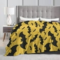 thumbnail image 4 of Halloween Blanket for Boys Girls, Haunted Halloween Themed Design Printed Throw Blankets for Kids Lap, Chair Sofa, Warm Soft Cozy Blanket, 4 of 6