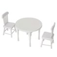 thumbnail image 3 of Doll House Accessories 3PCS Table Chair Simulation Furniture 1:12 Photograph, 3 of 3