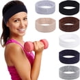 thumbnail image 2 of 7 Uds. Banda para el sudor, diadema para Yoga, diademas atléticas, diadema elástica, diademas para ejercicio para mujeres y hombres, 2 of 6