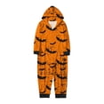 thumbnail image 4 of UJNDER Combinaison à Capuche Imprimée Halloween pour Enfants Orange_002 4-5 Ans, 4 of 4