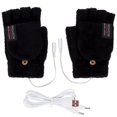 thumbnail image 2 of Spencer Electric Heated Gloves for Men Women, Winter Thermal USB Heating Gloves Full & Half Hands Warmer Heated Mitten, Black, 2 of 8