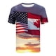 thumbnail image 3 of Mens Casual Pantalones Cortos Raya Impresión Suéter Fitness Deportes Camiseta, Poliéster Cuello Redondo Blusa para Al Aire Libre, Diario Y Primavera Verano Desgaste, 3 of 5
