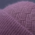 thumbnail image 7 of Middle-Aged Elderly Winter Woolen Hat Fleece Lining Thickened Mom Beanie Hat Warm Grandmother Knitted Hat, 7 of 7