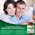 thumbnail image 5 of Zazzee USDA Organic Milk Thistle 50:1 Extract 20,000 mg Strength – 200 Vegan Capsules – Standardized to 80% Silymarin Flavonoids – Liver Health & Detox Support – Vegan • Non-GMO • Made in USA, 5 of 12