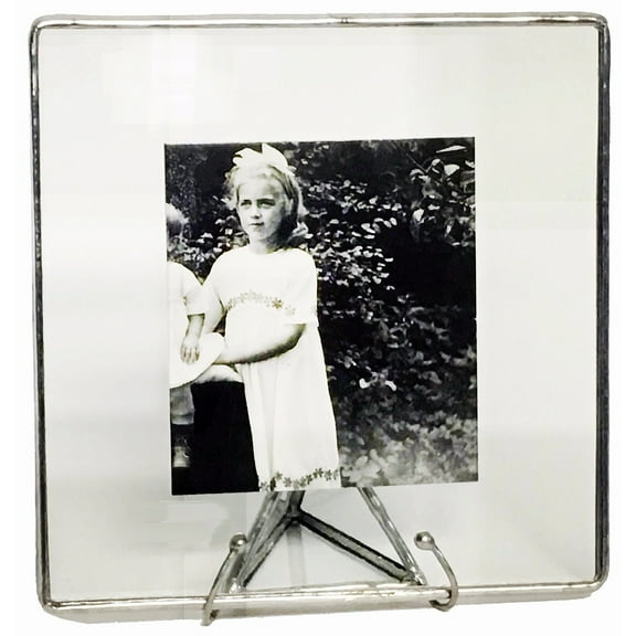 Clear Glass SILVER Float 5x5 4x4 Frame - The Original by Bedford Downing - 4x4