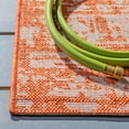 thumbnail image 4 of SAFAVIEH Courtyard Isolde Abstract Indoor/Outdoor Area Rug, Orange/Ivory, 2' x 3'7", 4 of 6