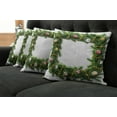 thumbnail image 5 of Ambesonne Christmas Throw Pillow Cover 4 Pack, Winter Square Wreath, 16", Multicolor, 5 of 5