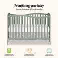 thumbnail image 3 of Dream On Me Chelsea 5-in-1 Convertible Crib, Meadow Green, 3 of 8
